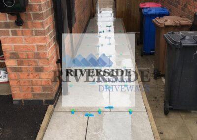 Porcelain Patio Ashton, Tameside Installation