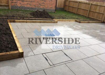 Porcelain Patio Ashton, Tameside Installation