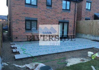 Porcelain Patio Ashton, Tameside Installation