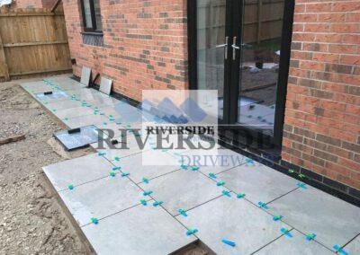 Porcelain Patio Ashton, Tameside Installation