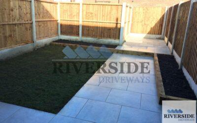 Project 3 Porcelain Tiles Paving Lees, Oldham, Greater Manchester