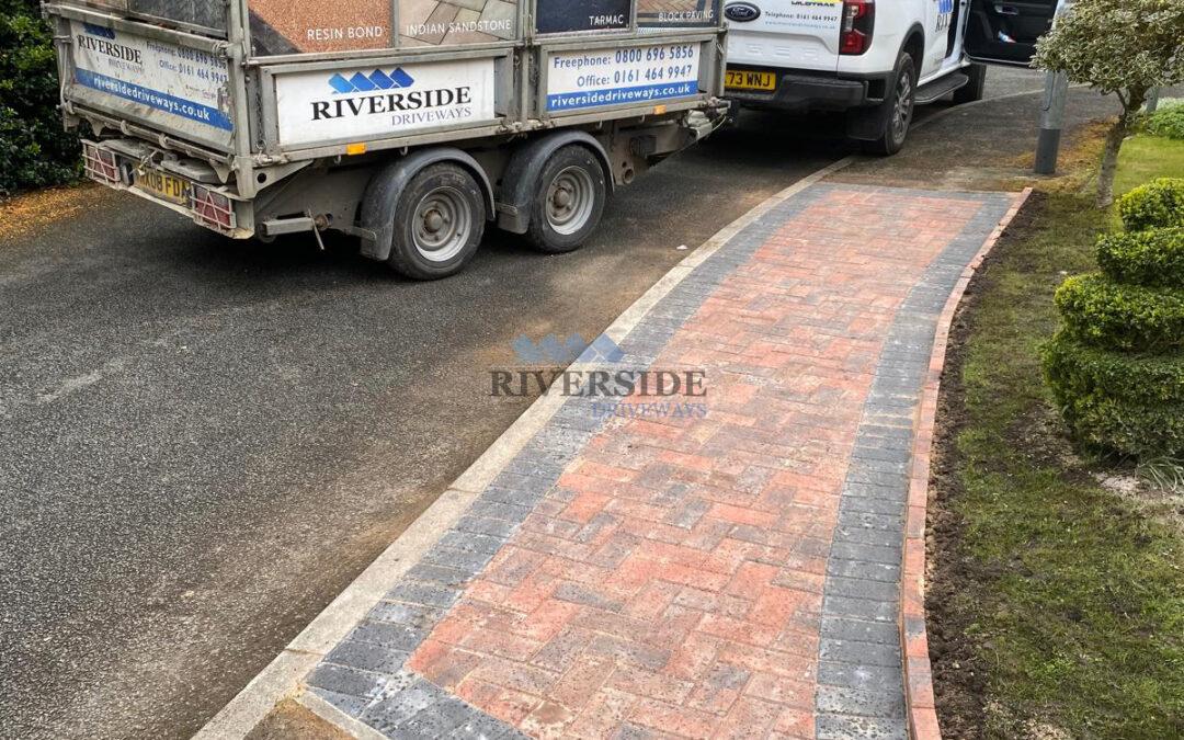 Brindle and Charcoal Blocks Paved Royton, Oldham