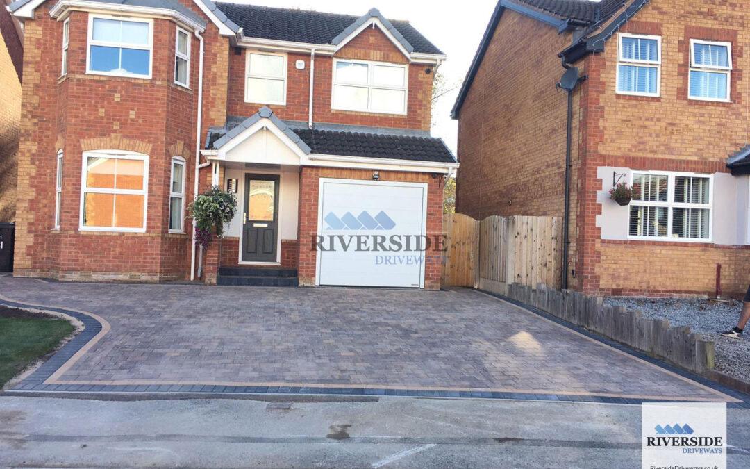 Block paving installation at Royston, Barnsley