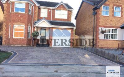 Block paving installation at Royston, Barnsley