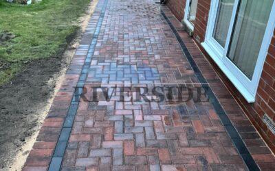 Brindle block paving at Failsworth Oldham