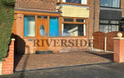 Brindle block paving at Hyde Horton Green the Village